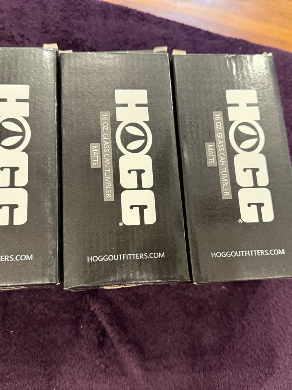 HOGG 16 oz Matte Glass Can Tumbler - Black